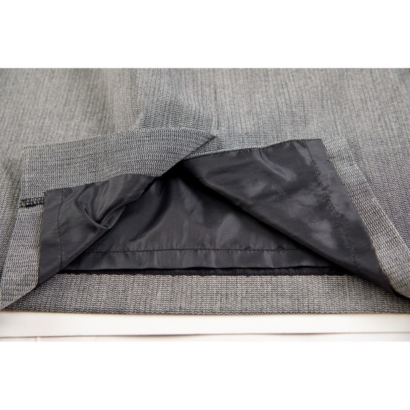 Apostrophe Stretch Womens Pencil Skirt Gray Herringbone Career Office Size 8 - Picture 4 of 6